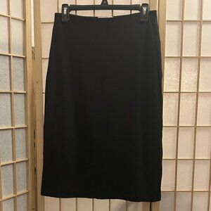 Liz Claiborne Weekend Stretch Pull-On Pencil Skirt Black Size Medium